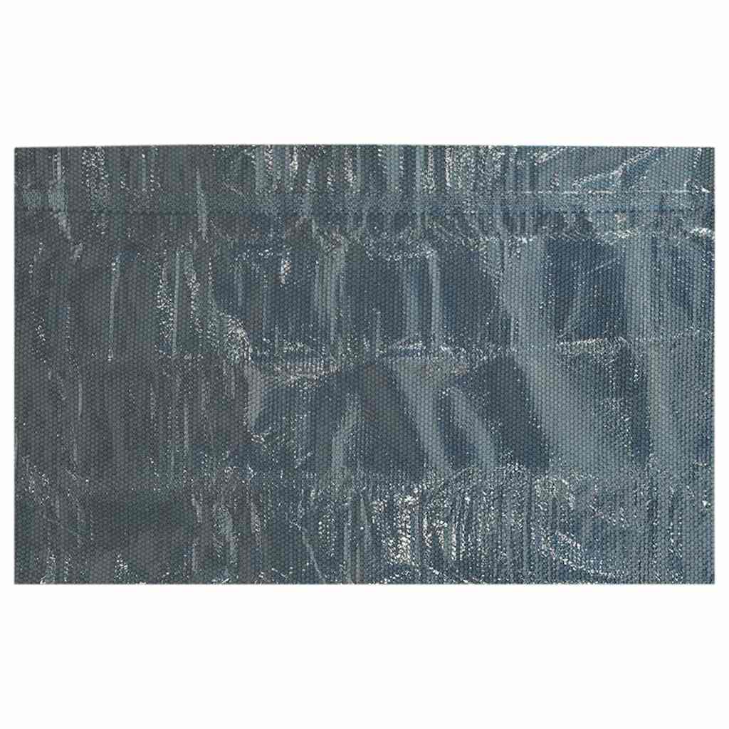 Plutajući PE solarni pokrov za bazen 260 x 160 cm crno-plavi