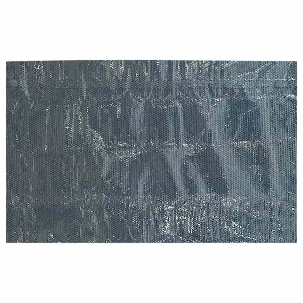 Plutajući PE solarni pokrov za bazen 732 x 366 cm crno-plavi