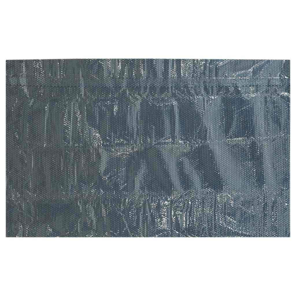 Plutajući PE solarni pokrov za bazen 1000 x 600 cm crno-plavi