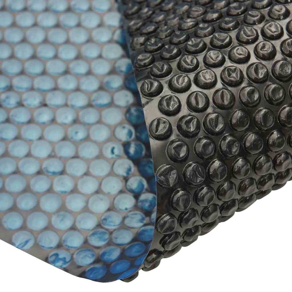 Plutajući PE solarni pokrov za bazen 1200 x 600 cm crno-plavi