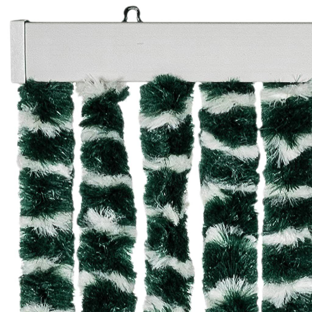 Zastor protiv insekata zeleno-bijeli 100 x 220 cm šenil
