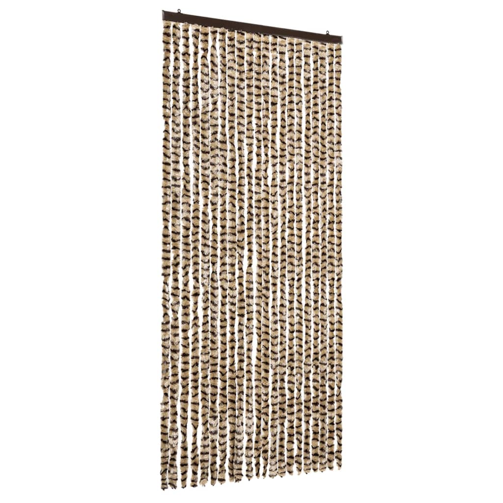 Zastor protiv insekata bež-smeđi 90 x 220 cm šenil