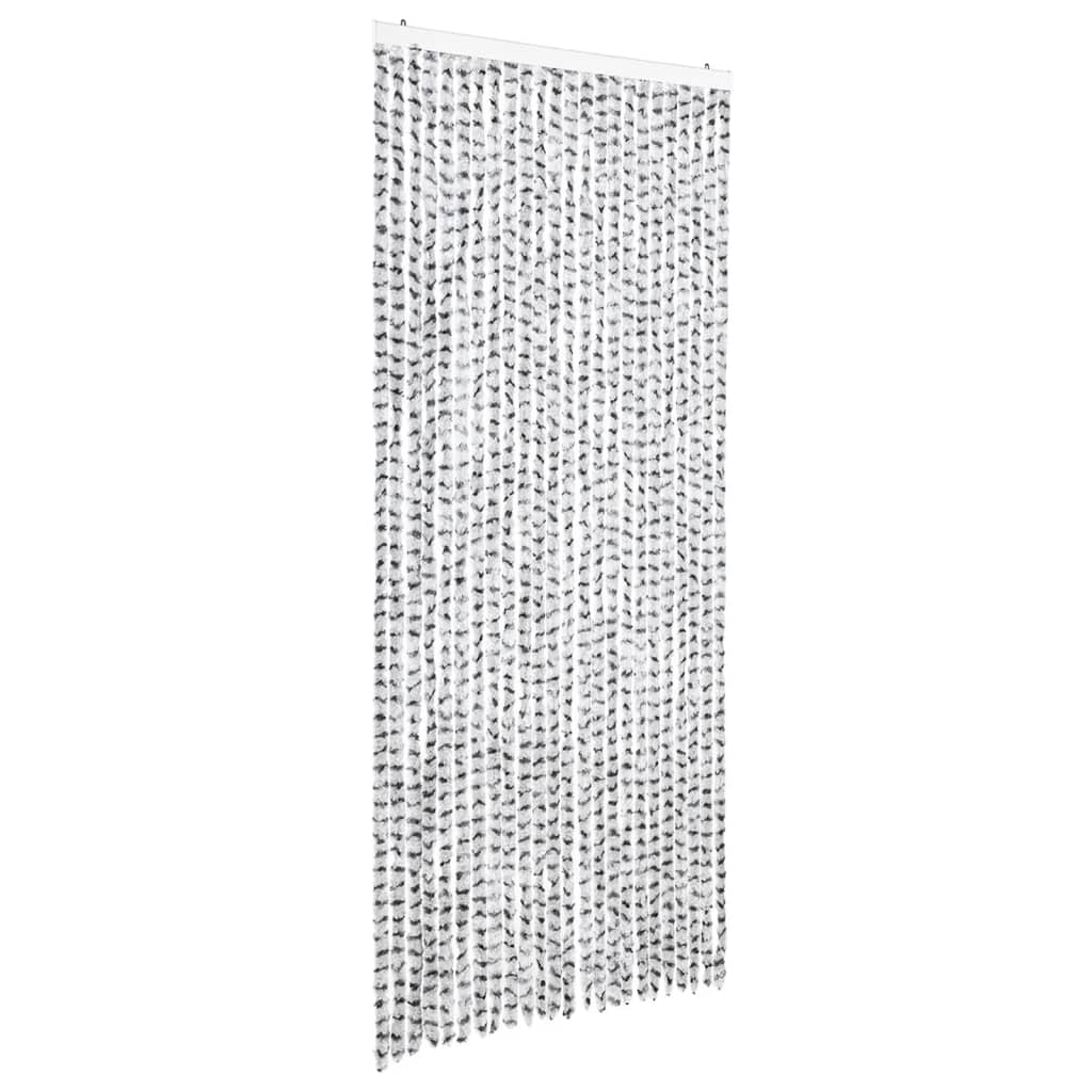 Zastor protiv insekata svjetlosivi/tamnosivi 100 x 220 cm šenil