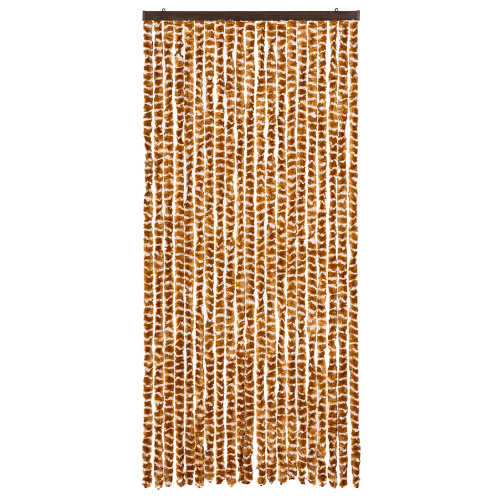 Zastor protiv insekata oker-bijeli 90 x 220 cm šenil