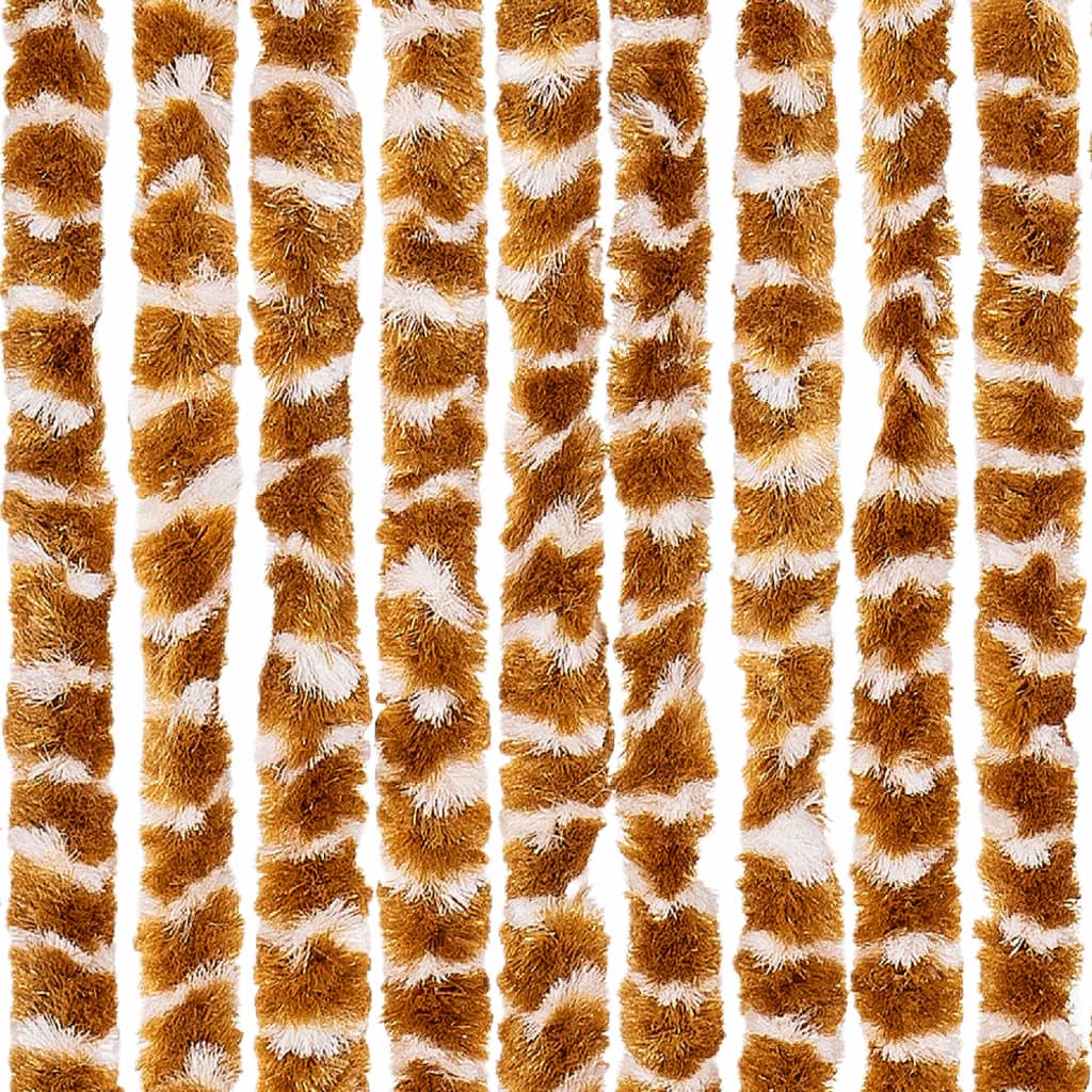 Zastor protiv insekata oker-bijeli 100 x 220 cm šenil