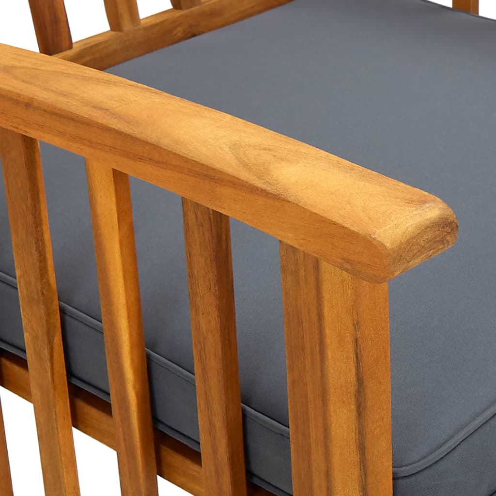 Vrtne blagovaonske stolice s jastucima 2 kom od bagremovog drva
