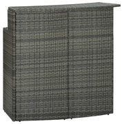 Vrtni barski stol sivi 120 x 55 x 110 cm od poliratana