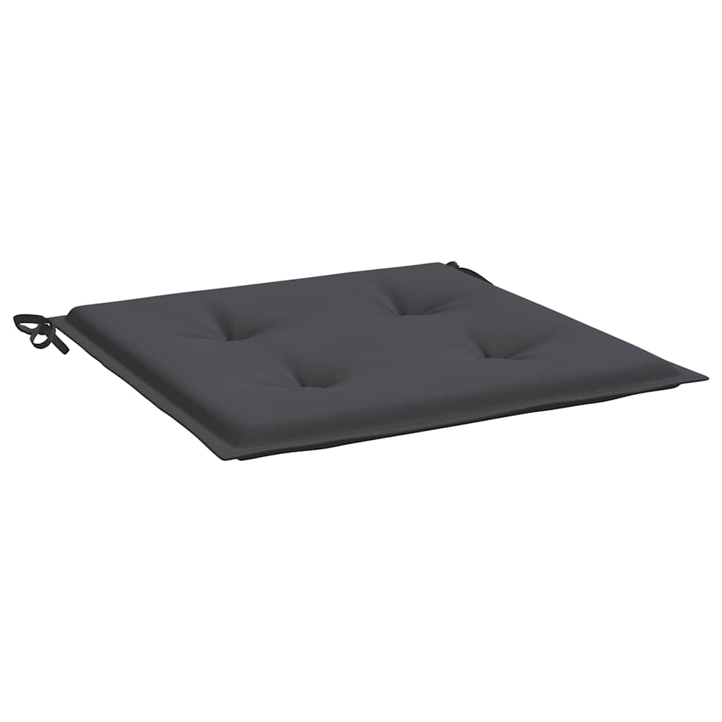 Jastuci za vrtne stolice 2 kom antracit 40x40x4 cm od tkanine