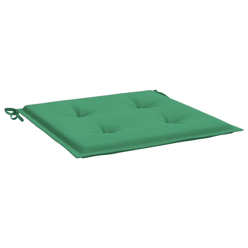 Jastuci za vrtne stolice 6 kom zeleni 40 x 40 x 4 cm od tkanine
