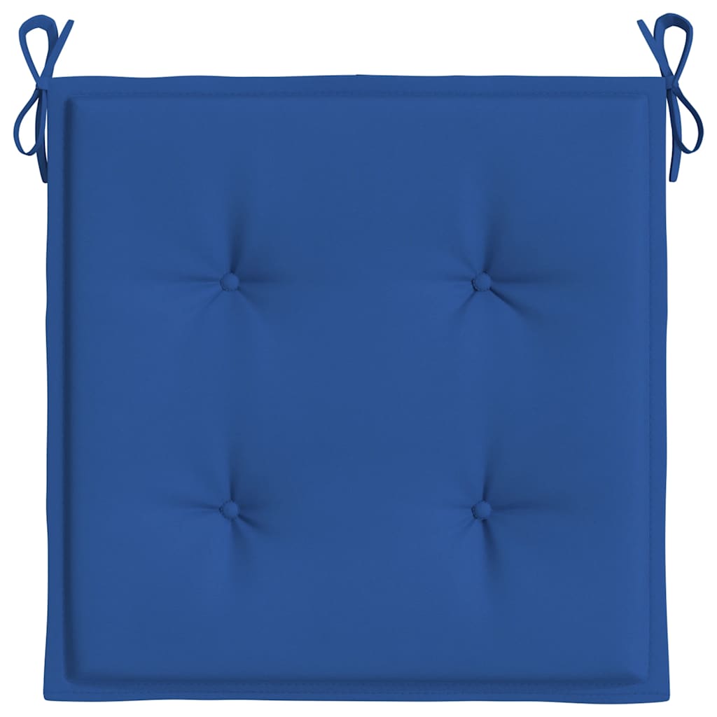 Jastuci za vrtne stolice 4 kom plavi 40x40x4 cm od tkanine