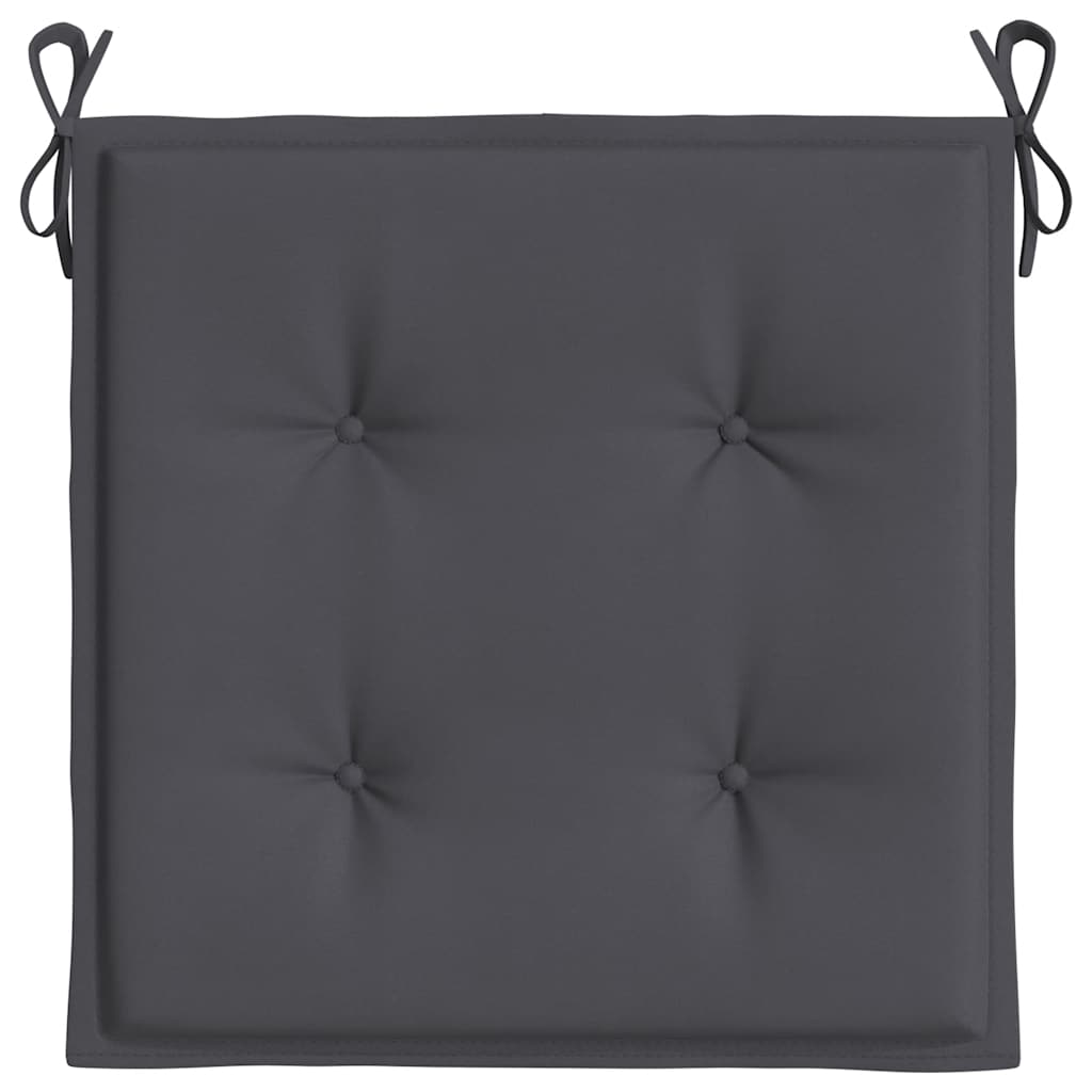 Jastuci za vrtne stolice 6 kom antracit 50x50x4 cm od tkanine