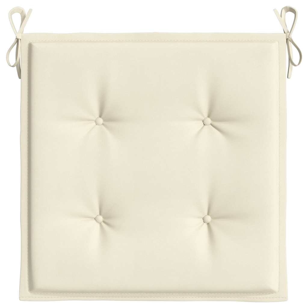 Jastuci za vrtne stolice 6 kom krem 50x50x2 cm tkanina Oxford