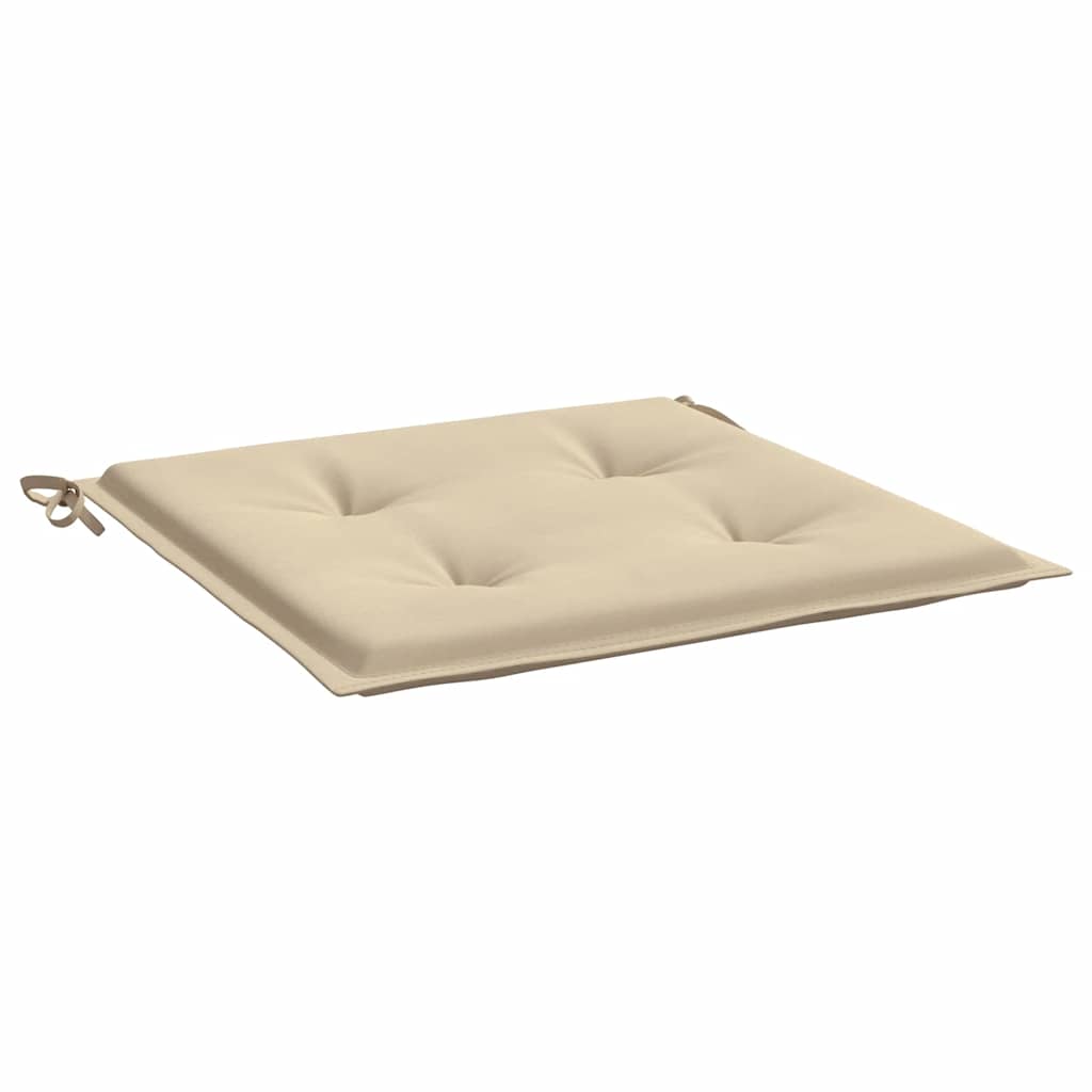 Jastuci za vrtne stolice 4 kom bež 50x50x4 cm od tkanine Oxford