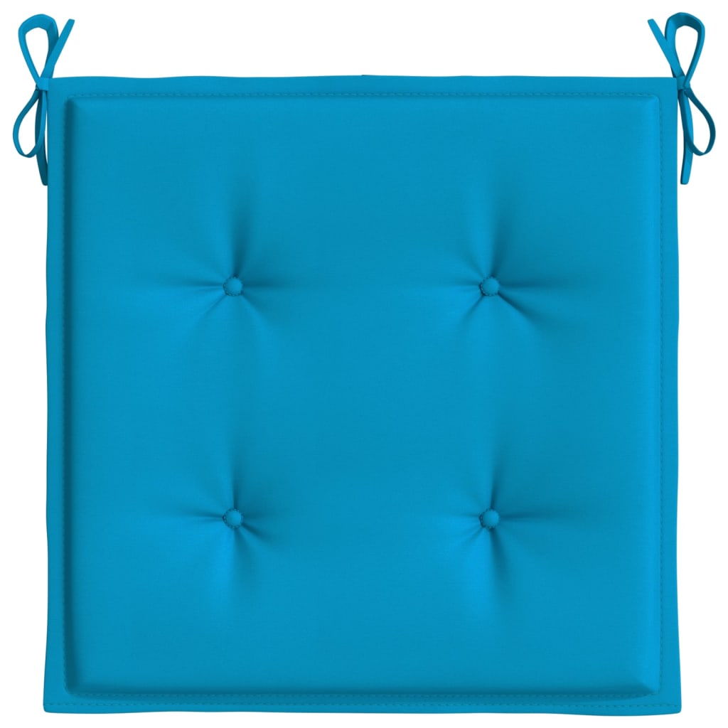 Jastuci za vrtne stolice 4 kom plavi 50 x 50 x 4 cm od tkanine
