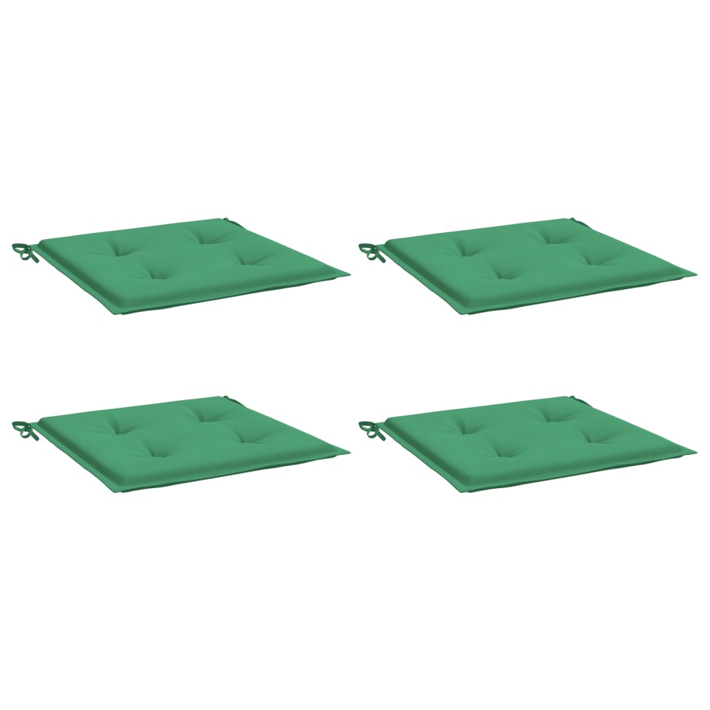 Jastuci za vrtne stolice 4 kom zeleni 50x50x4 cm tkanina Oxford