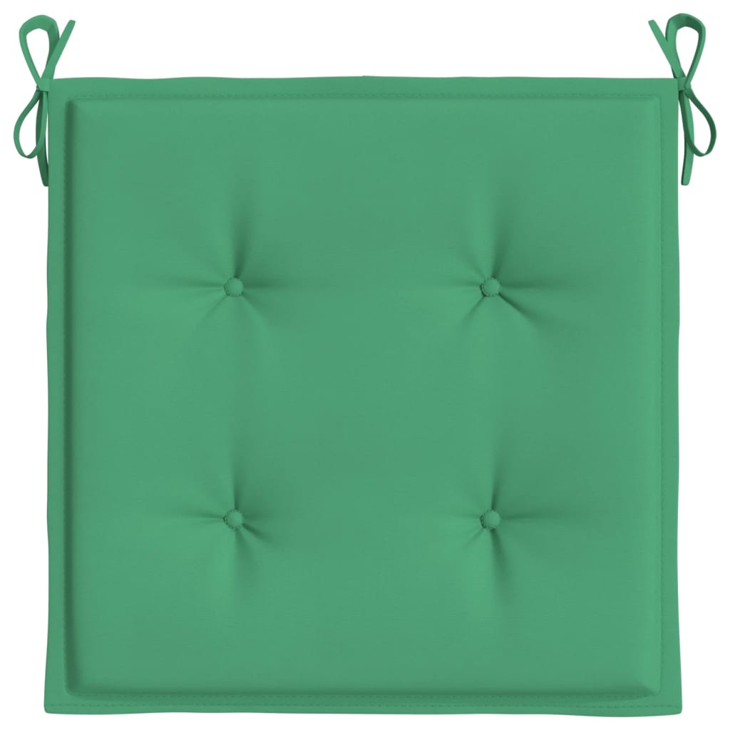 Jastuci za vrtne stolice 4 kom zeleni 50x50x4 cm tkanina Oxford