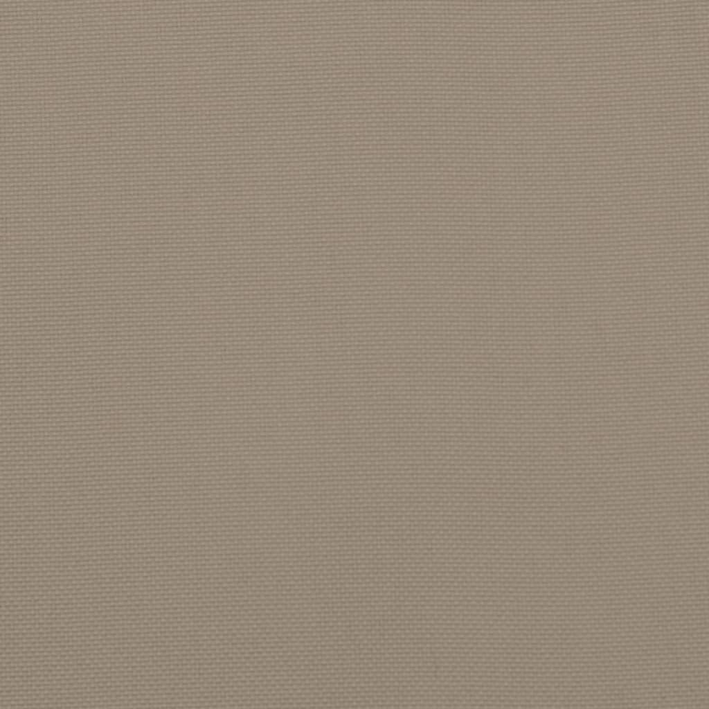 Jastuci za vrtne stolice 6 kom smeđesivi 50x50x4 cm od tkanine