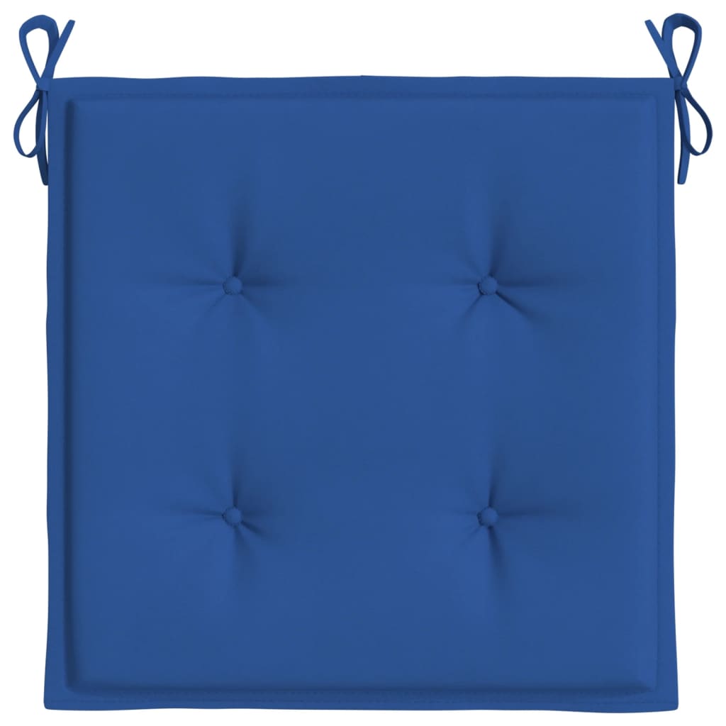 Jastuci za vrtne stolice 6 kom plavi 50 x 50 x 4 cm od tkanine