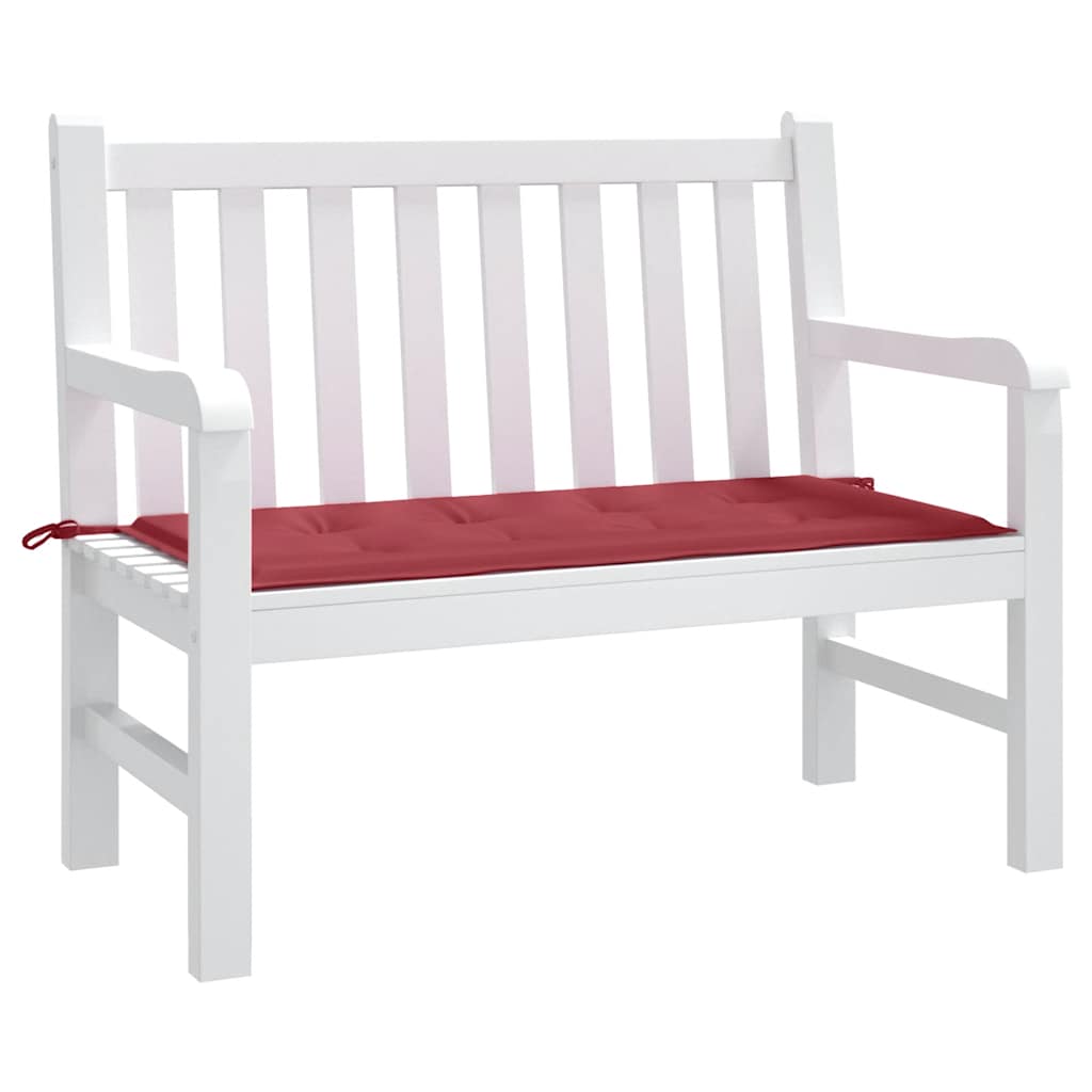 Jastuk za vrtnu klupu boja vina 100x50x4 cm tkanina Oxford