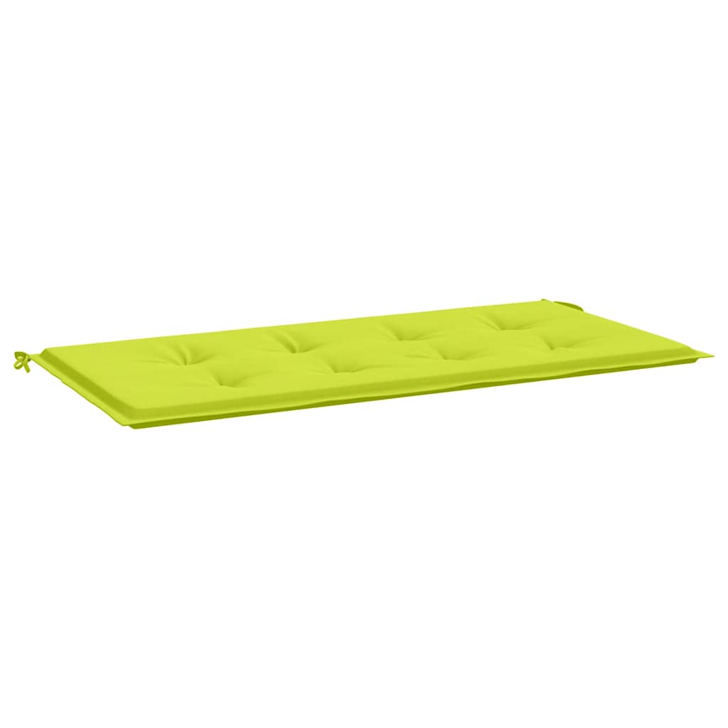 Jastuk za vrtnu klupu jarkozeleni 100x50x3 cm od tkanine Oxford