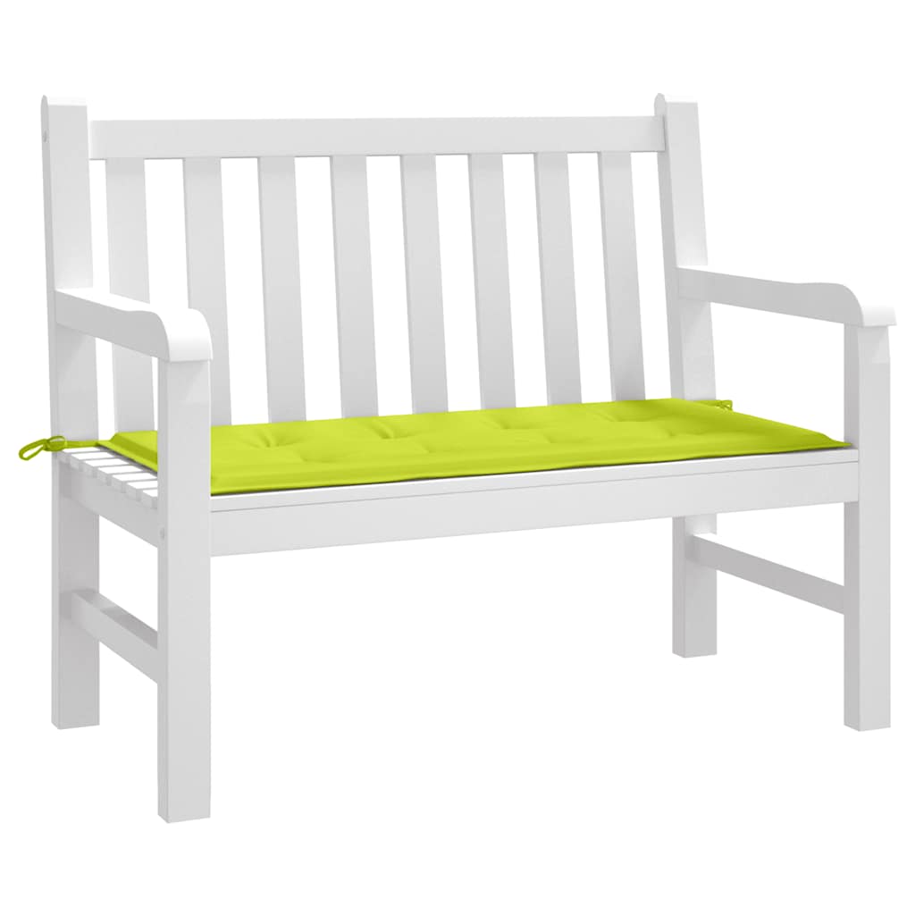 Jastuk za vrtnu klupu jarkozeleni 100x50x3 cm od tkanine Oxford
