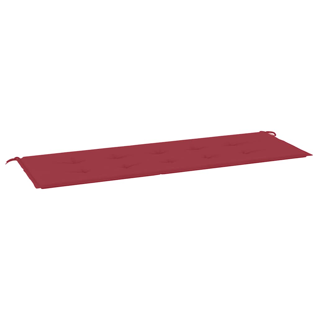 Jastuk za vrtnu klupu boja vina 150x50x4 cm tkanina Oxford