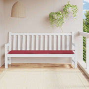 Jastuk za vrtnu klupu boja vina 200x50x4 cm tkanina Oxford