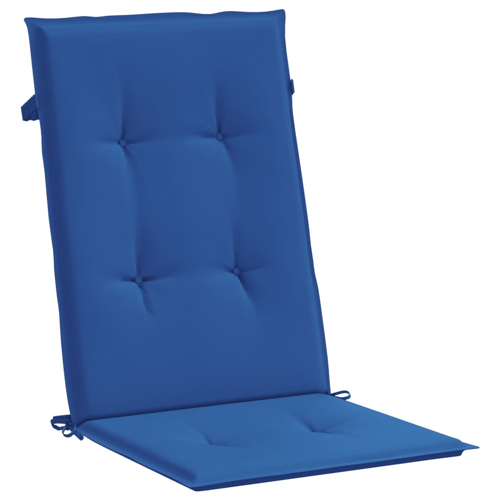 Jastuci za vrtne stolice 2 kom plavi 120 x 50 x 3 cm od tkanine
