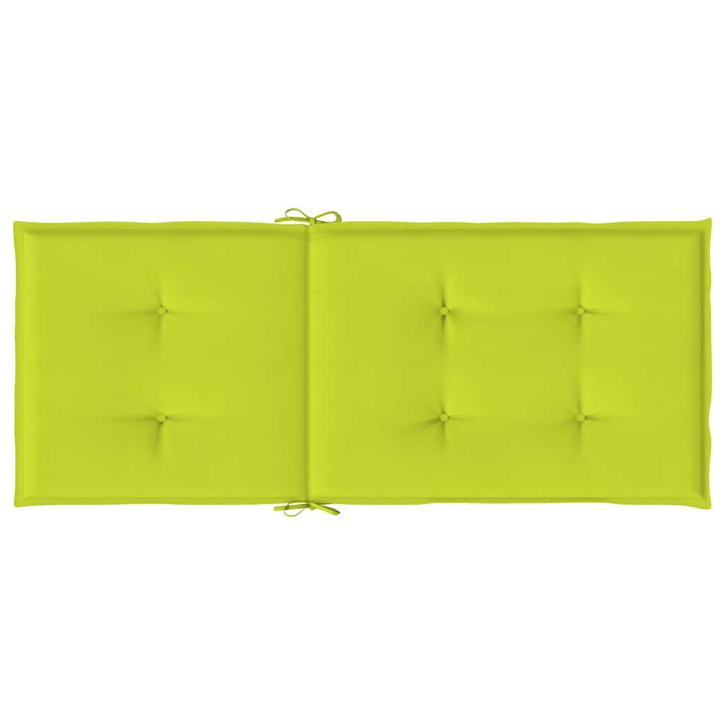 Jastuci za vrtne stolice 6 kom svjetlozeleni 120x50x3cm tkanina