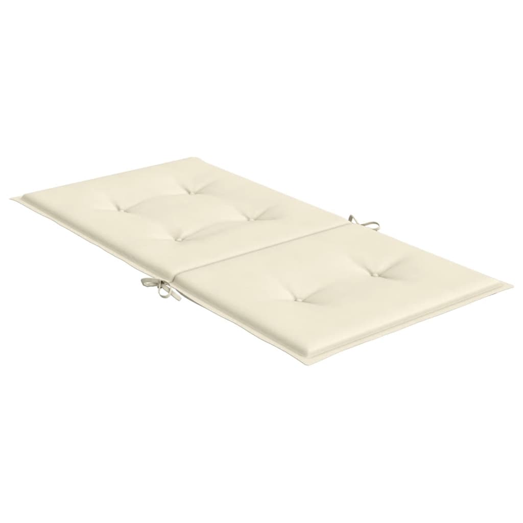 Jastuci za vrtne stolice 6 kom krem 100 x 50 x 3 cm od tkanine