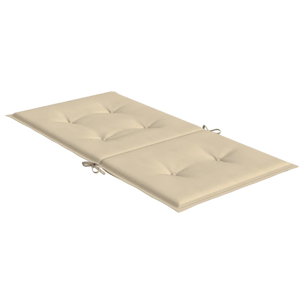 Jastuci za vrtne stolice 6 kom bež 100 x 50 x 3 cm od tkanine