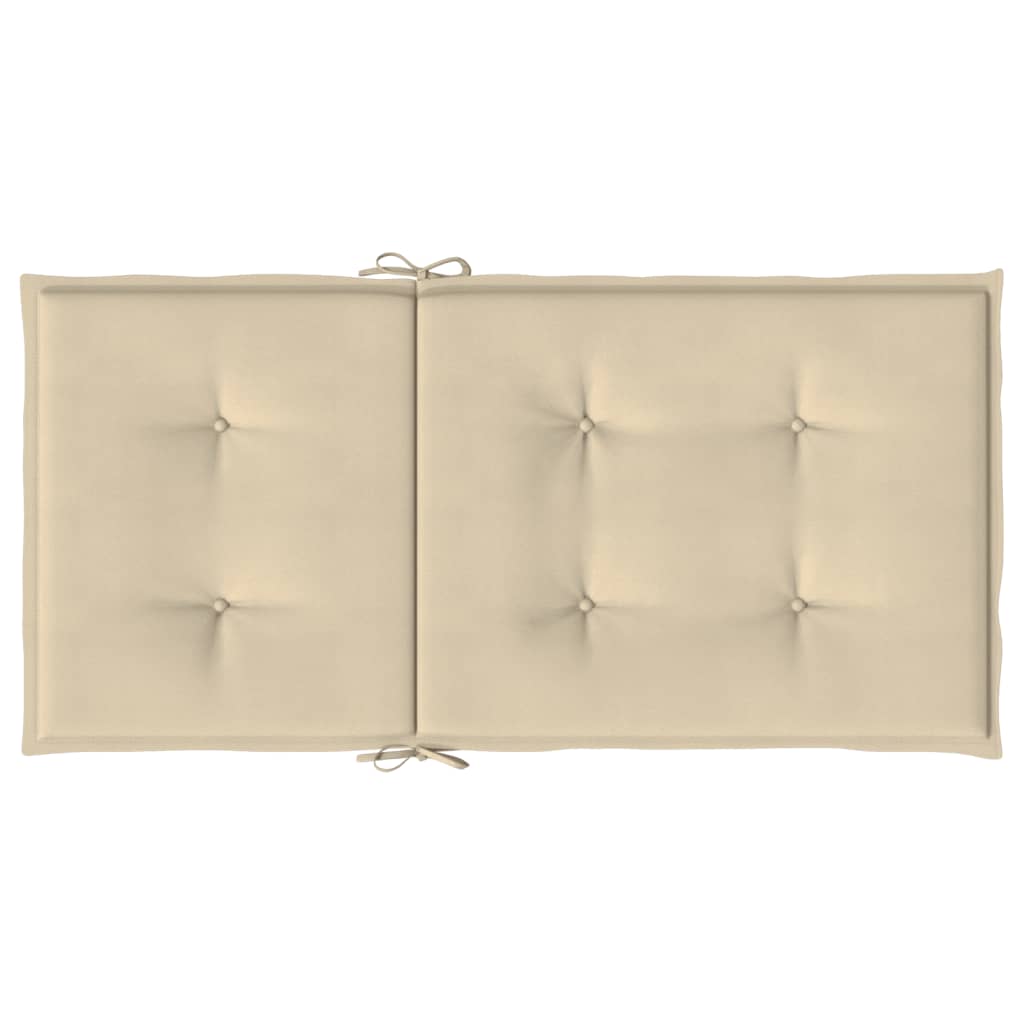 Jastuci za vrtne stolice 6 kom bež 100 x 50 x 3 cm od tkanine