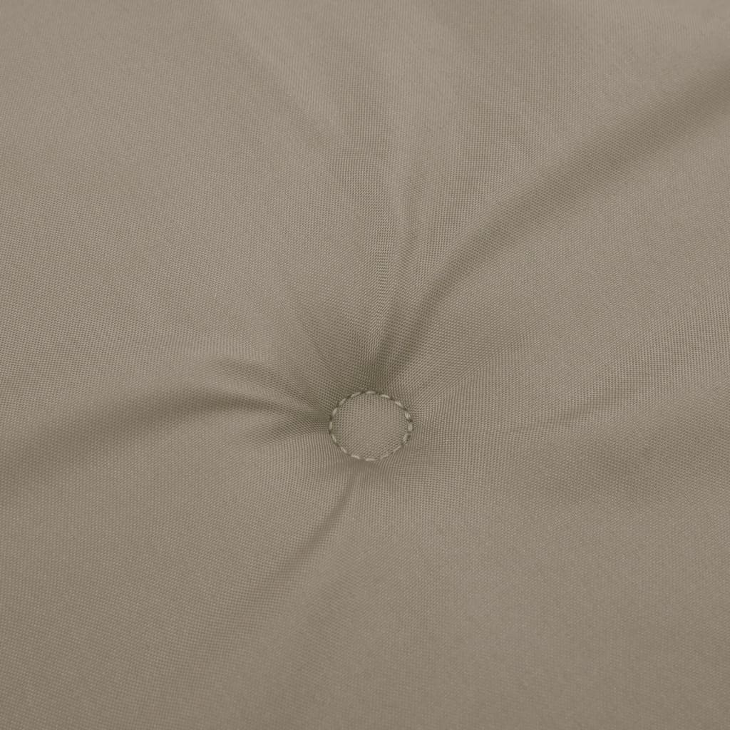 Jastuci za vrtne stolice 6 kom smeđesivi 100x50x3 cm od tkanine