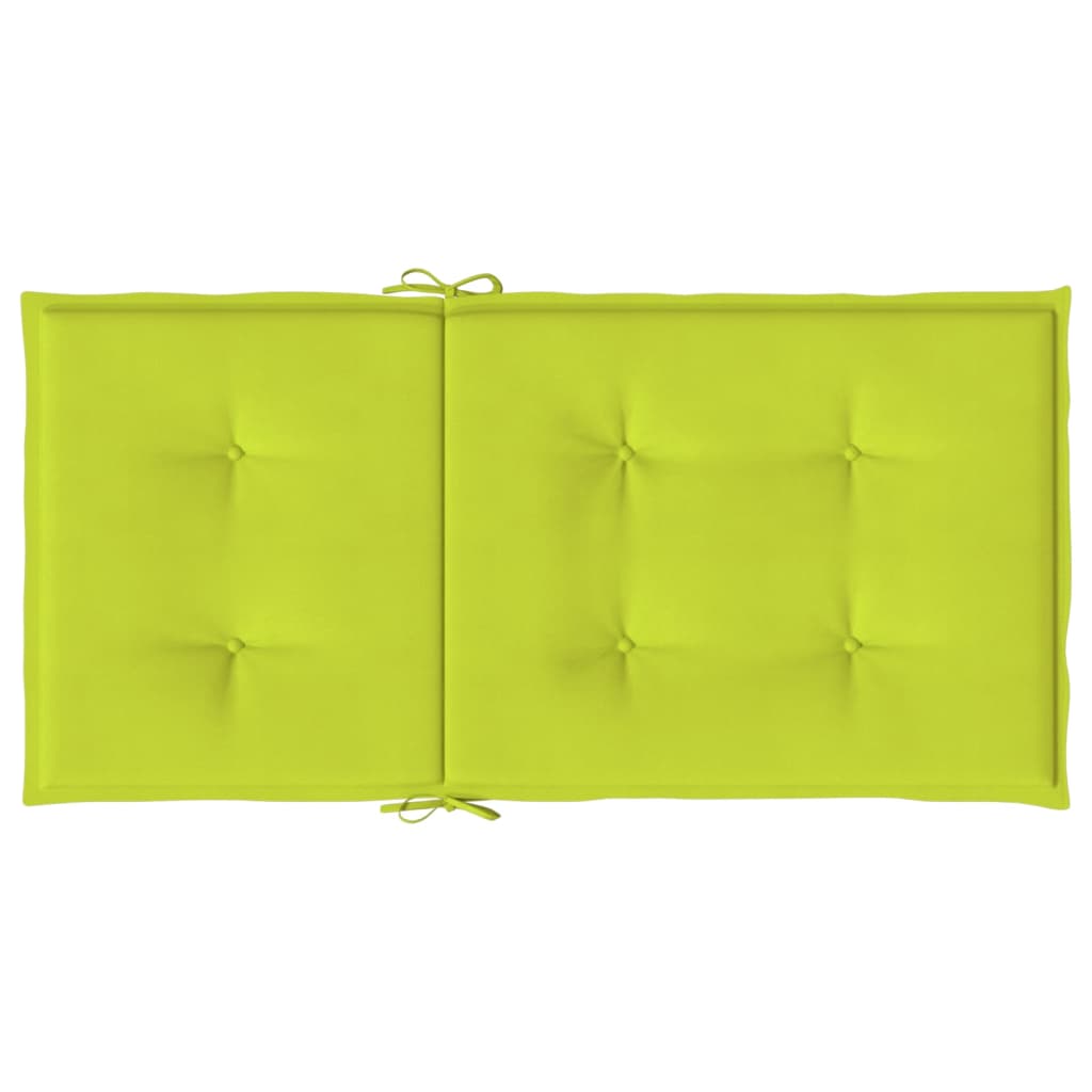Jastuci za vrtne stolice 6 kom svjetlozeleni 100x50x3cm tkanina