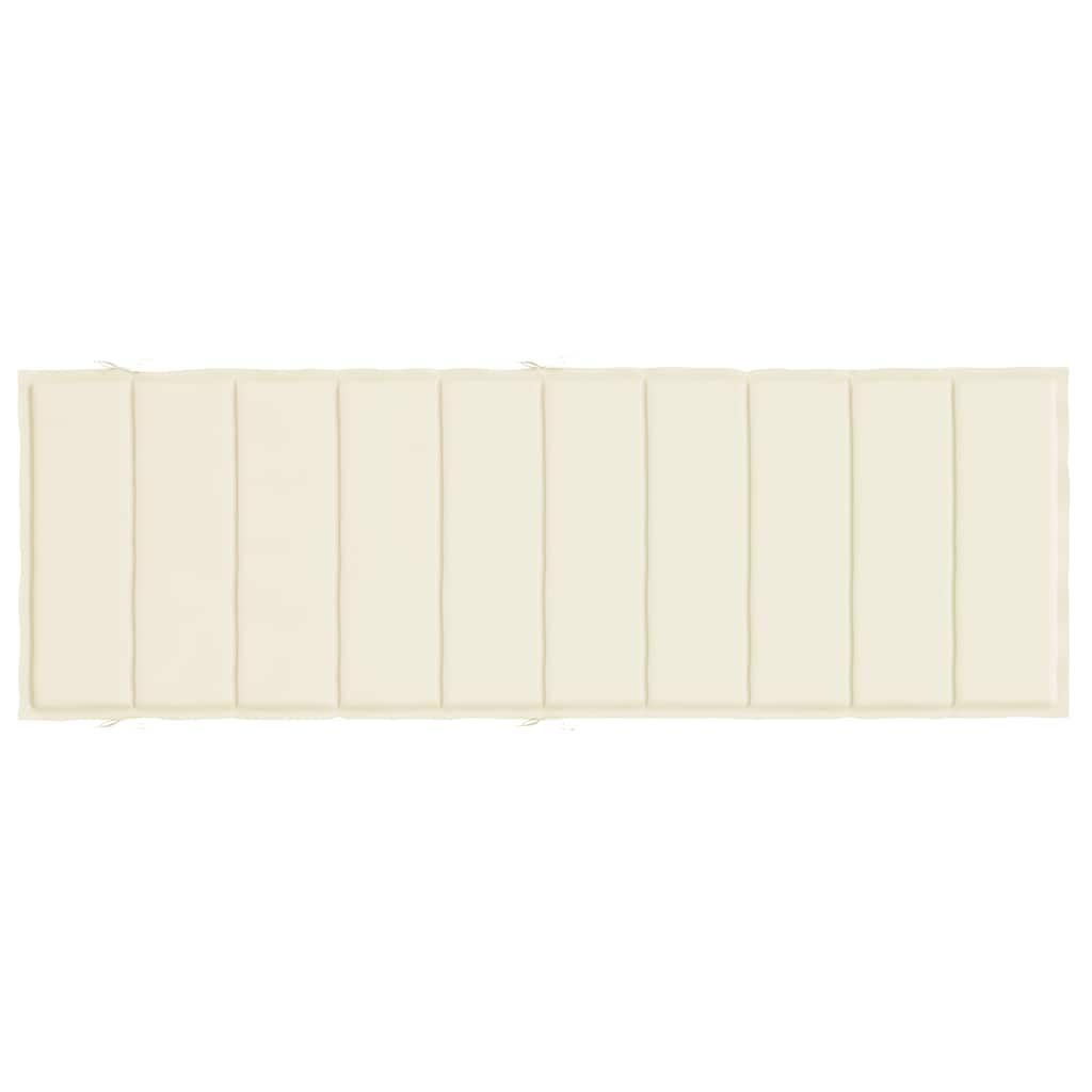 Jastuk za ležaljku krem 186x58x4 cm od tkanine Oxford