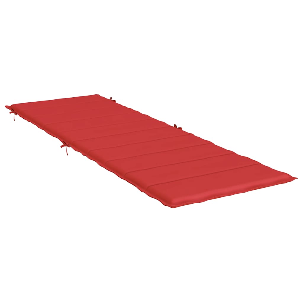 Jastuk za ležaljku crveni 186x58x4 cm od tkanine Oxford