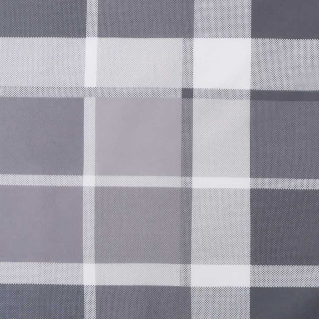 Jastuk za ležaljku sivi karirani 186x58x4 cm tkanina Oxford