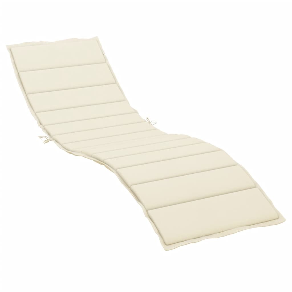 Jastuk za ležaljku krem 200 x 50 x 3 cm od tkanine Oxford