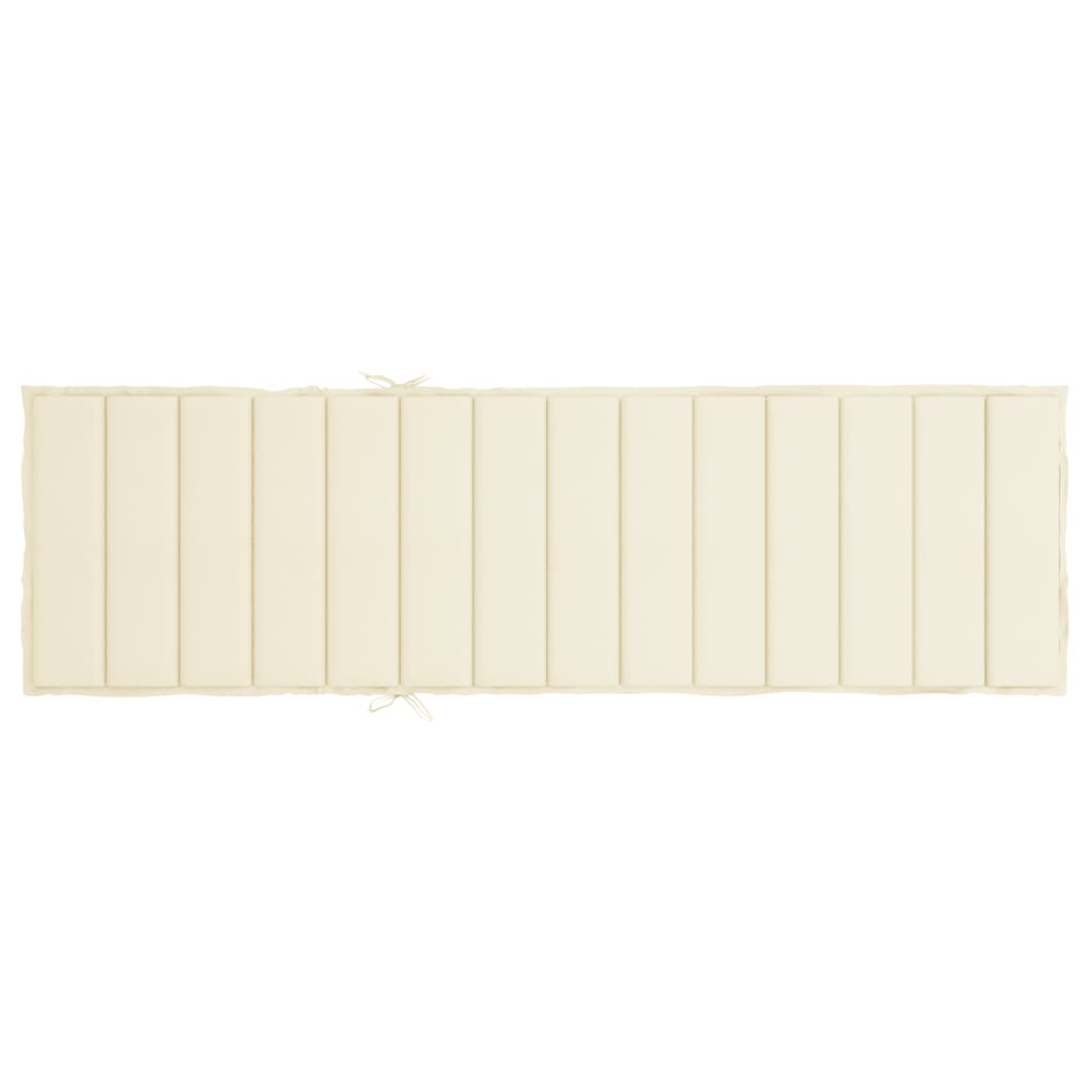 Jastuk za ležaljku krem 200 x 50 x 3 cm od tkanine Oxford
