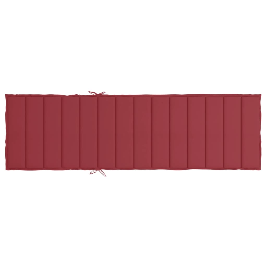 Jastuk za ležaljku boja vina 200 x 50 x 3 cm od tkanine Oxford