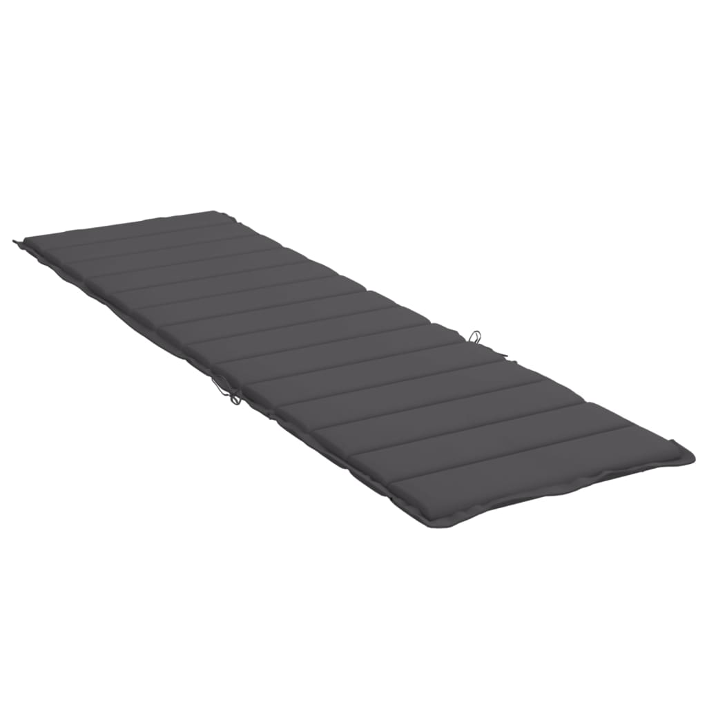 Jastuk za ležaljku antracit 200 x 60 x 3 cm od tkanine Oxford