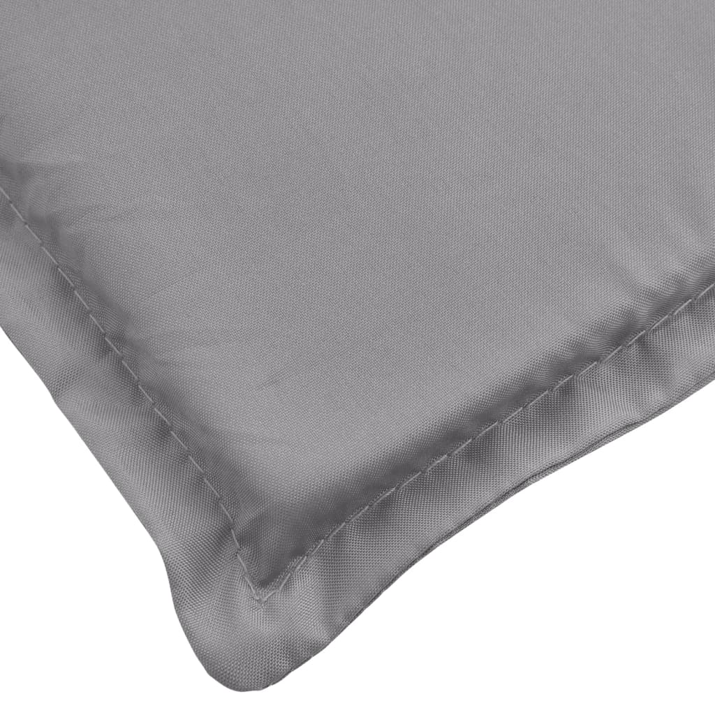 Jastuk za ležaljku sivi 200 x 60 x 3 cm od tkanine Oxford