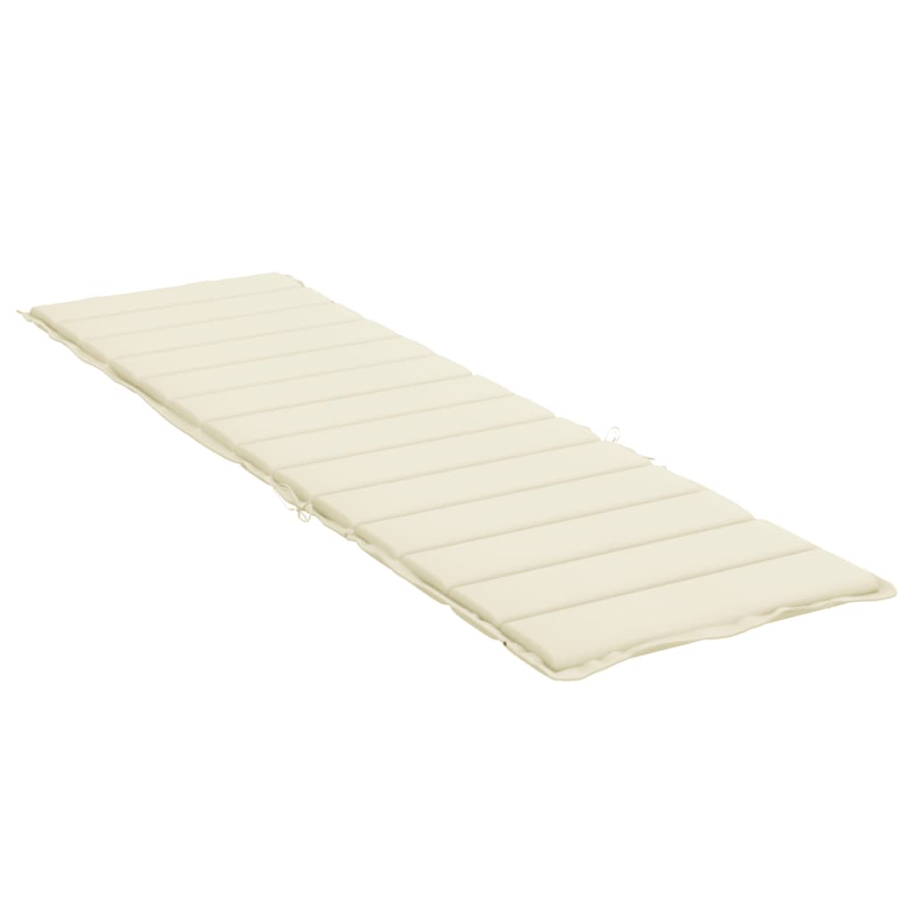 Jastuk za ležaljku krem 200 x 60 x 3 cm od tkanine Oxford
