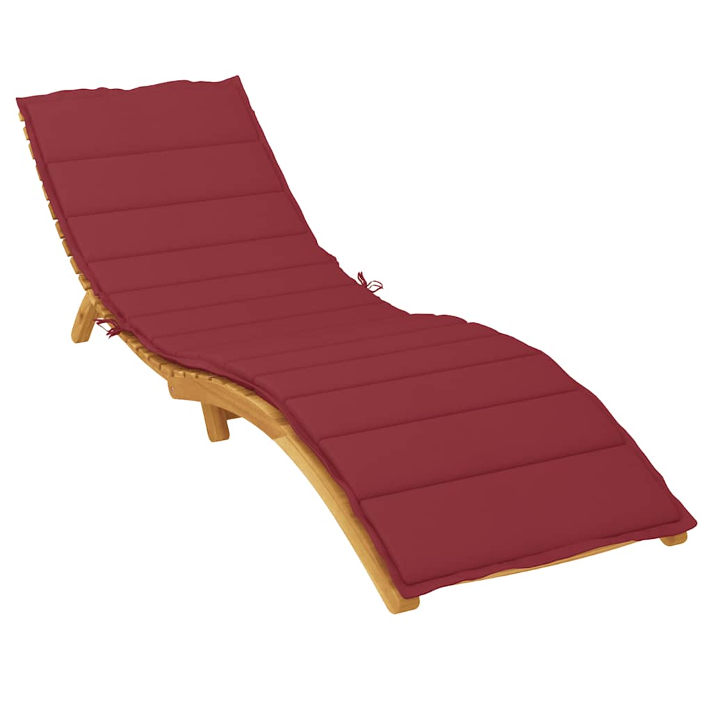 Jastuk za ležaljku boja vina 200 x 60 x 3 cm od tkanine Oxford