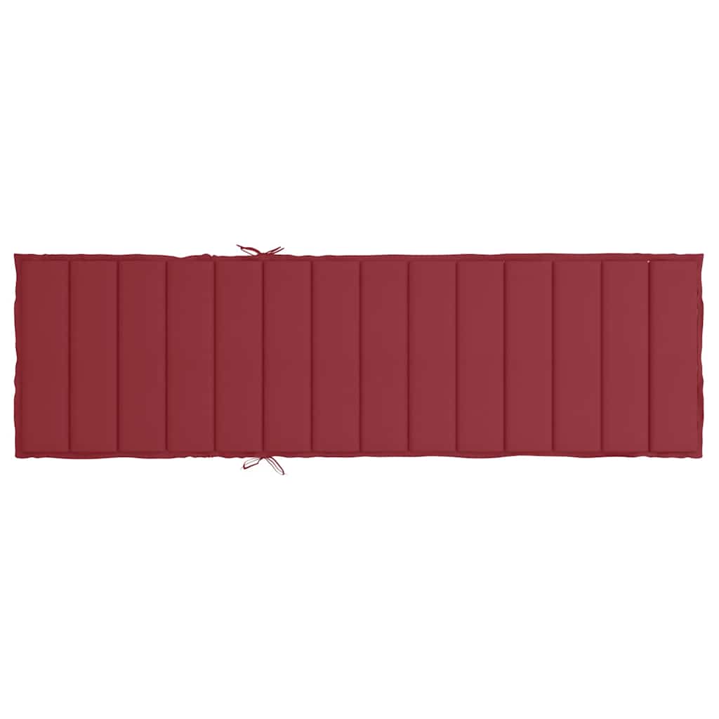Jastuk za ležaljku boja vina 200 x 60 x 3 cm od tkanine Oxford
