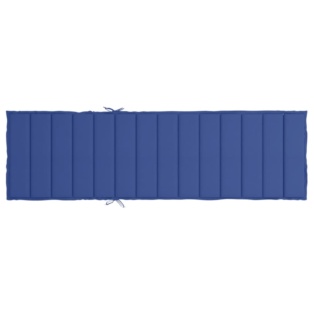 Jastuk za ležaljku kraljevsko plavi 200x60x3 cm tkanina Oxford