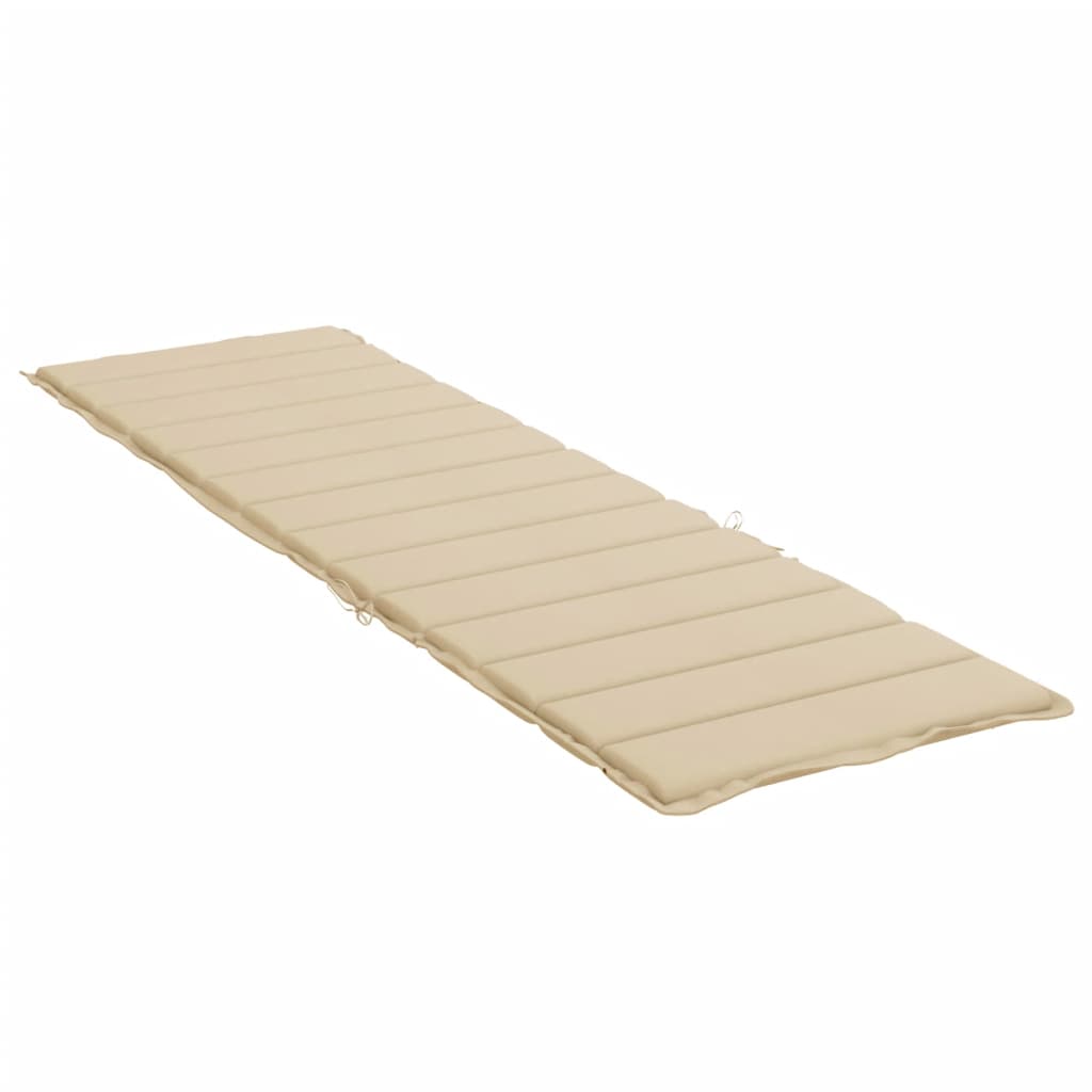 Jastuk za ležaljku bež 200 x 70 x 3 cm od tkanine Oxford