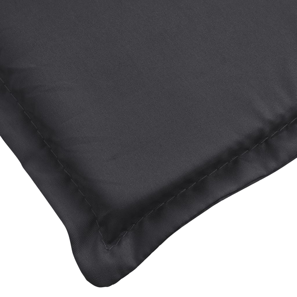 Jastuk za ležaljku crni 200 x 70 x 3 cm od tkanine Oxford