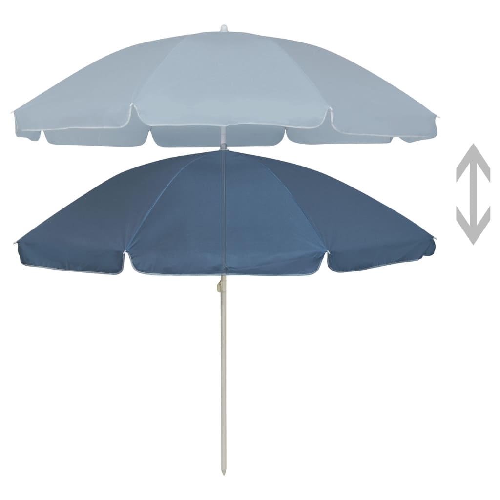 Suncobran za plažu plavi 240 cm