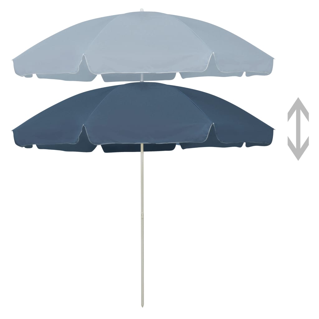 Suncobran za plažu plavi 300 cm